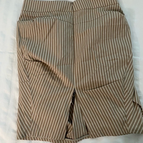 Brunello Cucinelli Brown Striped Mini skirt - Picture 6 of 7